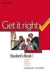 GET IT RIGHT. STUDENT'S BOOK 1 | 9780194745901 | WHEELDON, SYLVIA/CAMPBELL, COLLIN | Llibreria L'Altell - Llibreria Online de Banyoles | Comprar llibres en català i castellà online - Llibreria de Girona