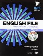 ENGLISH FILE PRE-INTERMEDIATE STUDENT + WORKBOOK WITHOUT KEY PACK | 9780194598927 | VA | Llibreria L'Altell - Llibreria Online de Banyoles | Comprar llibres en català i castellà online - Llibreria de Girona