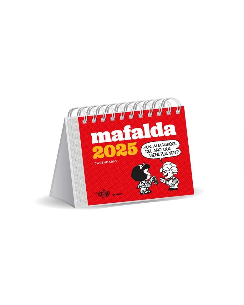 CALENDARI 2025 MAFALDA ESCRIPTORI VERMELL | 9786316544377 | QUINO | Llibreria Online de Banyoles | Comprar llibres en català i castellà online