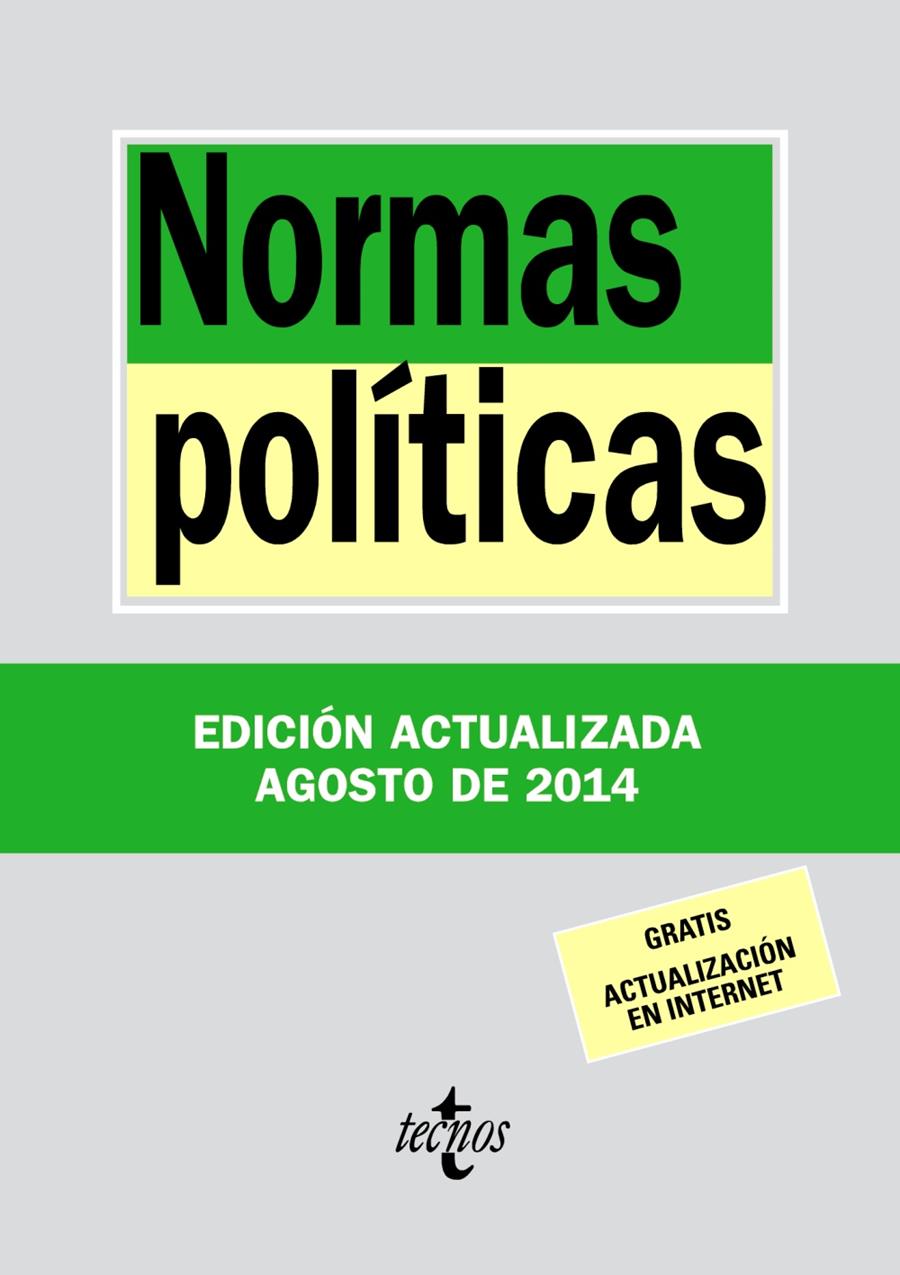 NORMAS POLÍTICAS | 9788430962372 | EDITORIAL TECNOS | Llibreria L'Altell - Llibreria Online de Banyoles | Comprar llibres en català i castellà online - Llibreria de Girona