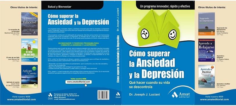 CÓMO SUPERAR LA ANSIEDAD Y LA DEPRESIÓN | 9788497353755 | LUCIANI, JOSEPH J., DR | Llibreria Online de Banyoles | Comprar llibres en català i castellà online