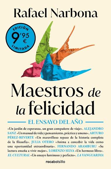 MAESTROS DE LA FELICIDAD (CAMPAÑA DE VERANO EDICIÓN LIMITADA) | 9788410197060 | NARBONA, RAFAEL | Llibreria L'Altell - Llibreria Online de Banyoles | Comprar llibres en català i castellà online - Llibreria de Girona