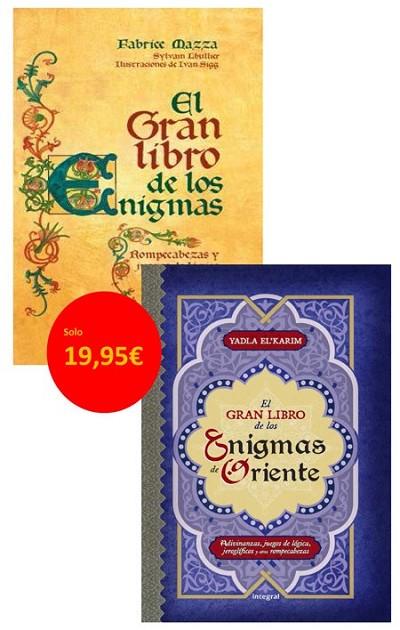 PACK EL GRAN LIBRO DE LOS ENIGMAS + EL GRAN LIBRO DE LOS ENIGMAS DE ORIENTE | 9788490560938 | MAZZA , FABRICE | Llibreria Online de Banyoles | Comprar llibres en català i castellà online