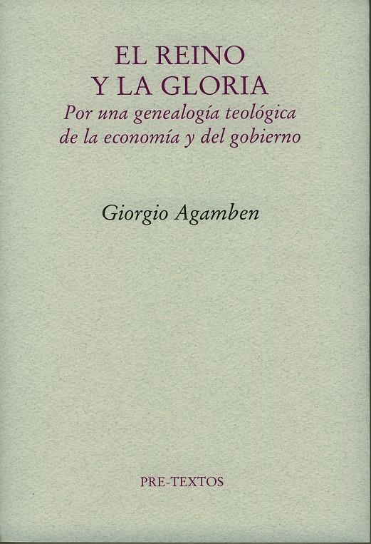 REINO Y LA GLORIA PT-972 | 9788481919325 | AGAMBEN, GIORGIO | Llibreria Online de Banyoles | Comprar llibres en català i castellà online