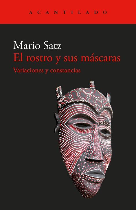 EL ROSTRO Y SUS MÁSCARAS | 9788419958044 | SATZ, MARIO | Llibreria Online de Banyoles | Comprar llibres en català i castellà online