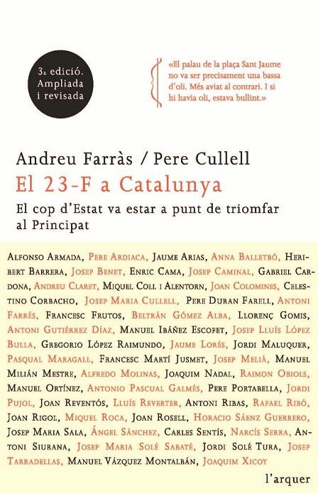 23-F A CATALUNYA,EL | 9788466411271 | FARRÀS,ANDREU/ CULLELL,PERE | Llibreria Online de Banyoles | Comprar llibres en català i castellà online