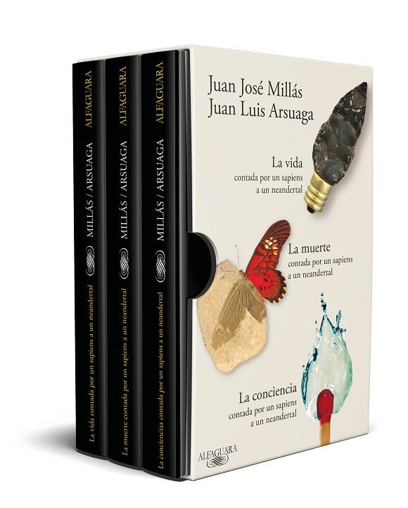 ESTUCHE LA VIDA, LA MUERTE Y LA CONCIENCIA CONTADAS POR UN SAPIENS A UN NEANDERTAL | 9788410299252 | MILLÁS, JUAN JOSÉ/ARSUAGA, JUAN LUIS | Llibreria Online de Banyoles | Comprar llibres en català i castellà online