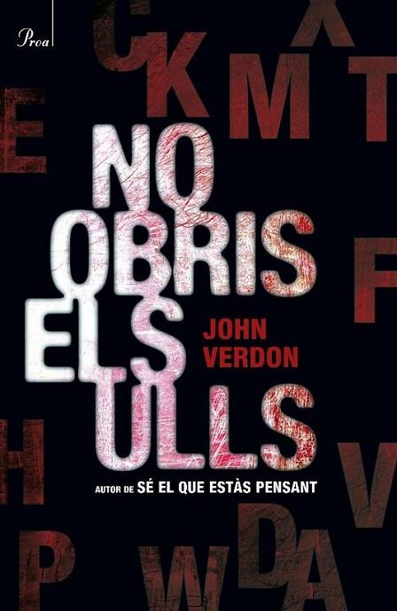 NO OBRIS ELS ULLS | 9788475882505 | VERDON, JOHN | Llibreria Online de Banyoles | Comprar llibres en català i castellà online