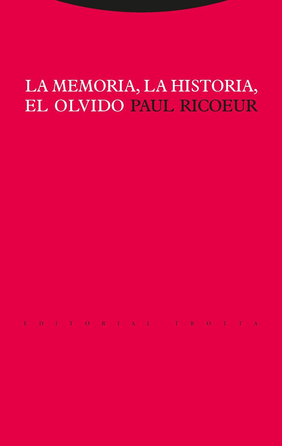 MEMORIA, LA HISTORIA, EL OLVIDO, LA | 9788481646047 | RICOEUR, PAUL | Llibreria Online de Banyoles | Comprar llibres en català i castellà online