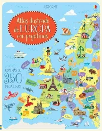 ATLES IL LUSTRAT D'EUROPA AMB ADHESIUS | 9781474955515 | USBORNE | Llibreria Online de Banyoles | Comprar llibres en català i castellà online