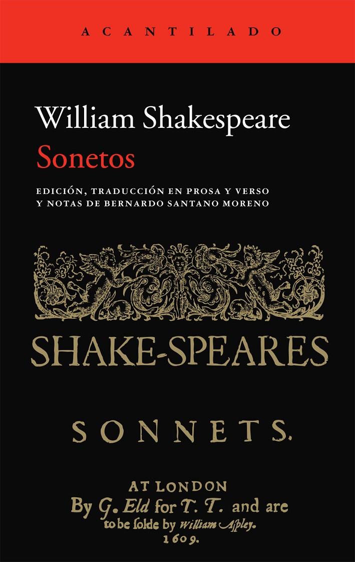 SONETOS | 9788415689324 | SHAKESPEARE, WILLIAM | Llibreria Online de Banyoles | Comprar llibres en català i castellà online