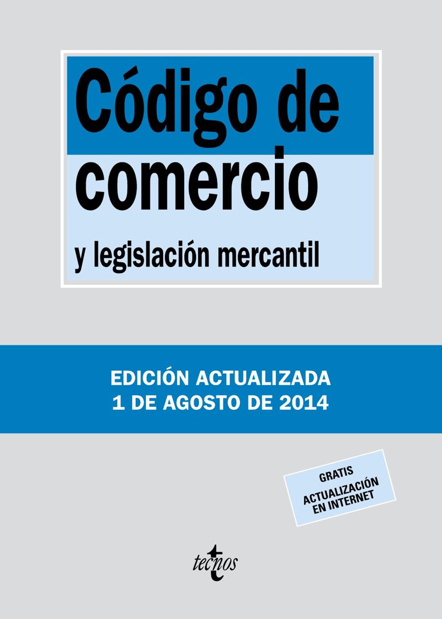 CÓDIGO DE COMERCIO | 9788430962389 | EDITORIAL TECNOS | Llibreria L'Altell - Llibreria Online de Banyoles | Comprar llibres en català i castellà online - Llibreria de Girona