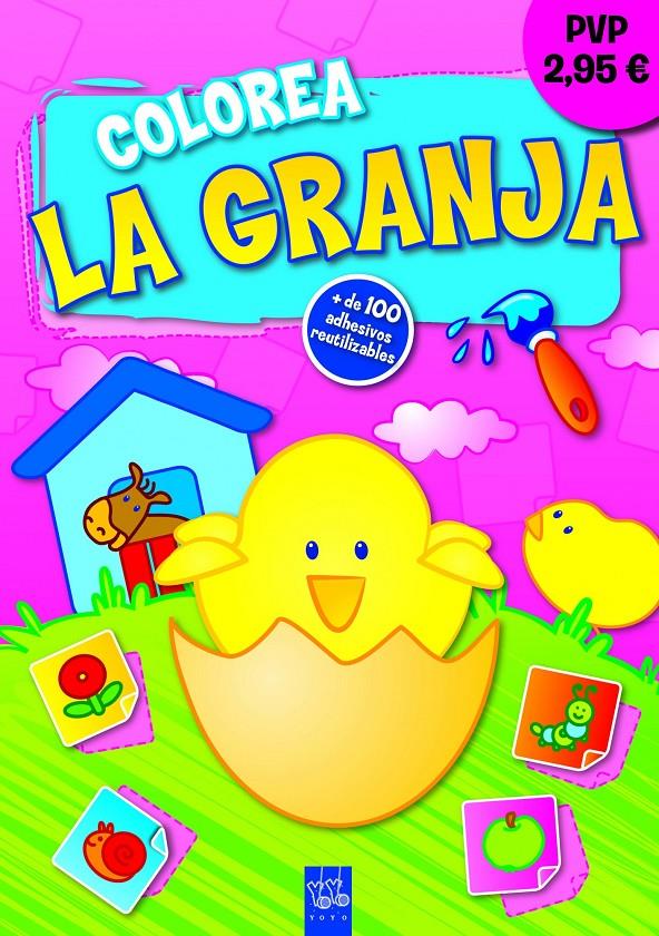 COLOREA LA GRANJA. POLLITO | 9788408036616 | YOYO | Llibreria Online de Banyoles | Comprar llibres en català i castellà online