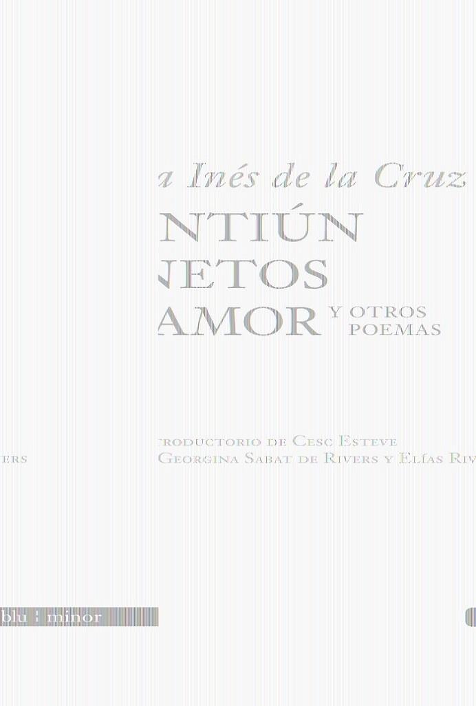 VEINTIUN SONETOS DE AMOR Y OTROS POEMAS | 9788496968394 | DE LA CRUZ,JUANA INES | Llibreria Online de Banyoles | Comprar llibres en català i castellà online