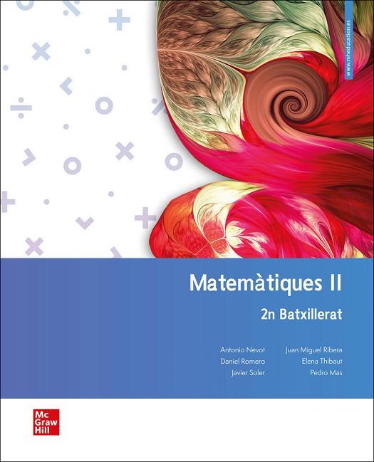 LA MATEMATIQUES II BACH | 9788448619589 | NEVOT, A; SOLER | Llibreria Online de Banyoles | Comprar llibres en català i castellà online