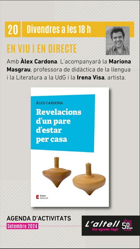 REVELACIONS D'UN PARE D'ESTAR PER CASA, d'Àlex Cardona - Llibreria Online de Banyoles | Comprar llibres en català i castellà online