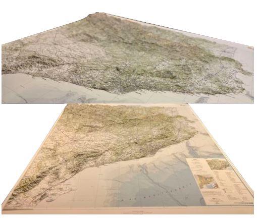 MAPA TOPOGRÀFIC DE CATALUNYA 1:250.000 (EN RELLEU) 125X120 | 9788419326829 | ICGC | Llibreria L'Altell - Llibreria Online de Banyoles | Comprar llibres en català i castellà online - Llibreria de Girona