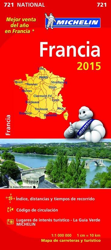 MAPA NATIONAL FRANCIA | 9782067199972 | VARIOS AUTORES | Llibreria Online de Banyoles | Comprar llibres en català i castellà online