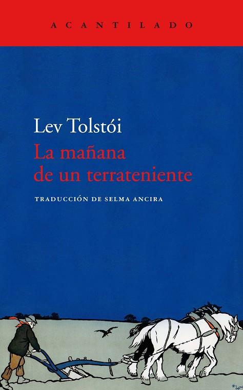 LA MAÑANA DE UN TERRATENIENTE | 9788418370267 | TOLSTÓI, LEV | Llibreria L'Altell - Llibreria Online de Banyoles | Comprar llibres en català i castellà online - Llibreria de Girona
