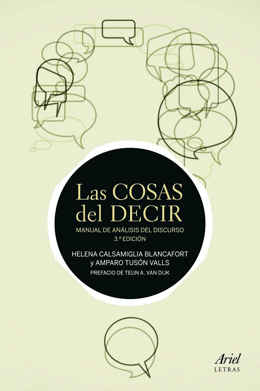 LAS COSAS DEL DECIR | 9788434405691 | HELENA CALSAMIGLIA BLANCAFORT/AMPARO TUSÓN | Llibreria Online de Banyoles | Comprar llibres en català i castellà online