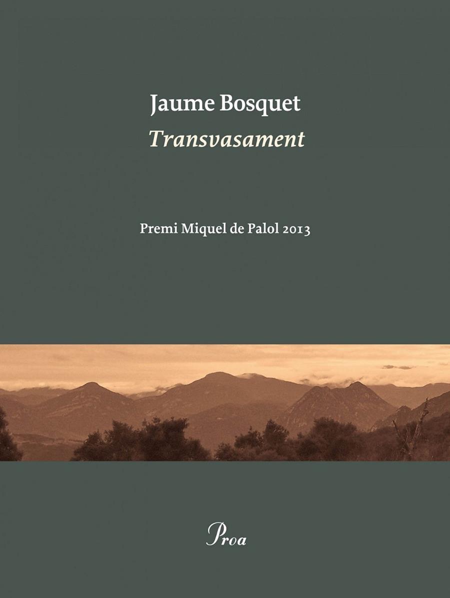 TRANSVASAMENT | 9788475884752 |  BOSQUET JAUME | Llibreria Online de Banyoles | Comprar llibres en català i castellà online