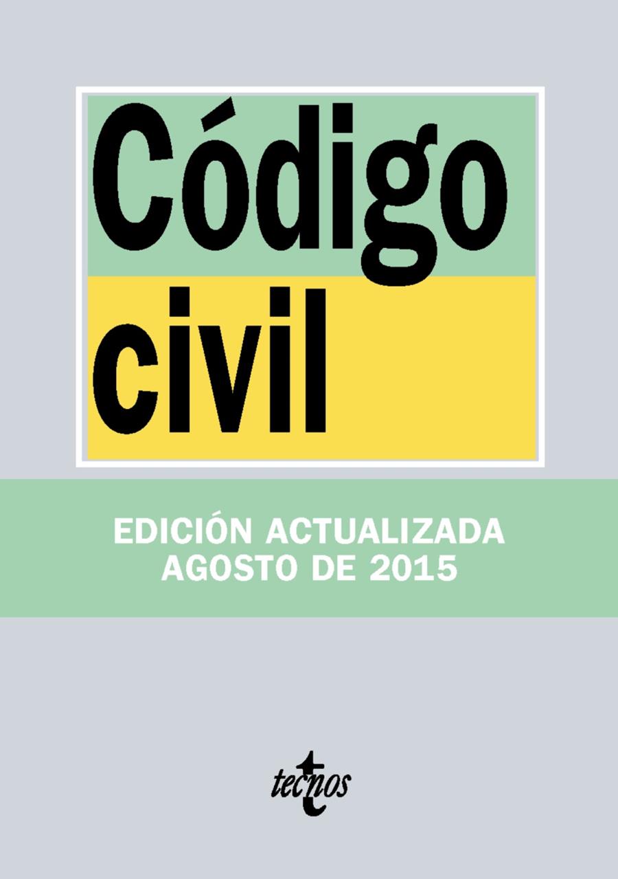 CÓDIGO CIVIL | 9788430966073 | EDITORIAL TECNOS | Llibreria Online de Banyoles | Comprar llibres en català i castellà online