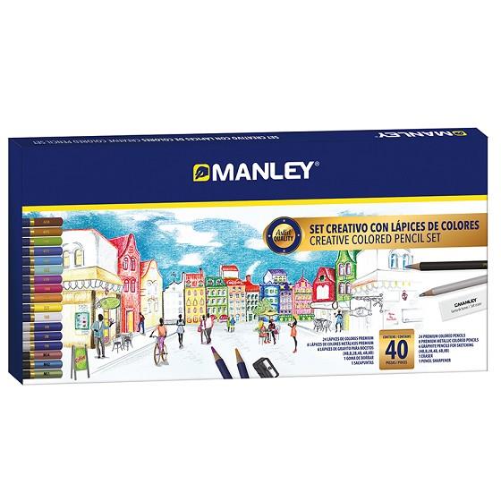 SET CREATIU 40 LLAPIÇOS COLOR MANLEY | 8413240614326 | Llibreria Online de Banyoles | Comprar llibres en català i castellà online