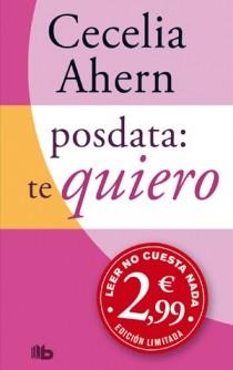 POSDATA: TE QUIERO | 9788498726688 | AHERN, CECELIA | Llibreria Online de Banyoles | Comprar llibres en català i castellà online