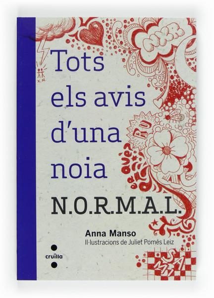 TOTS ELS AVIS D'UNA NOIA N.OR.M.A.L | 9788466129336 | MANSO MUNNÉ, ANNA | Llibreria Online de Banyoles | Comprar llibres en català i castellà online