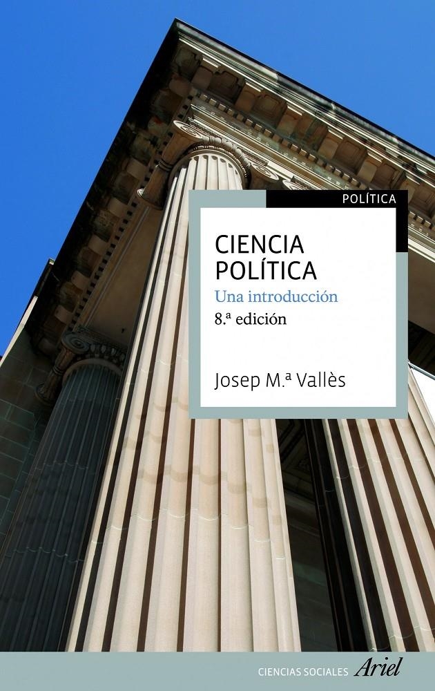 CIENCIA POLÍTICA | 9788434417175 | VALLÈS, JOSEP M. | Llibreria L'Altell - Llibreria Online de Banyoles | Comprar llibres en català i castellà online - Llibreria de Girona