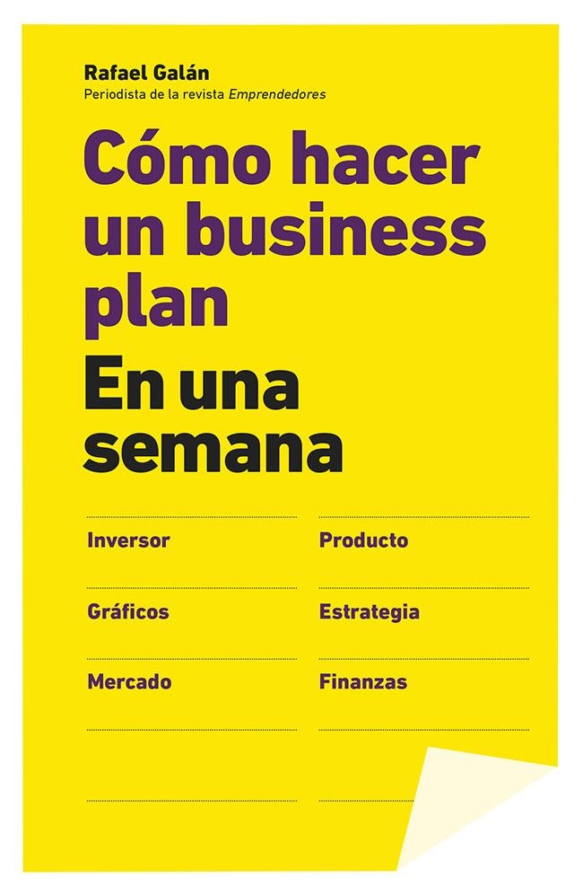 CÓMO HACER UN BUSINESS PLAN EN UNA SEMANA | 9788498752953 | RAFAEL GALÁN | Llibreria L'Altell - Llibreria Online de Banyoles | Comprar llibres en català i castellà online - Llibreria de Girona