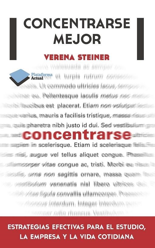 CONCENTRARSE  | 9788415577508 | STEINER, VERENA | Llibreria Online de Banyoles | Comprar llibres en català i castellà online