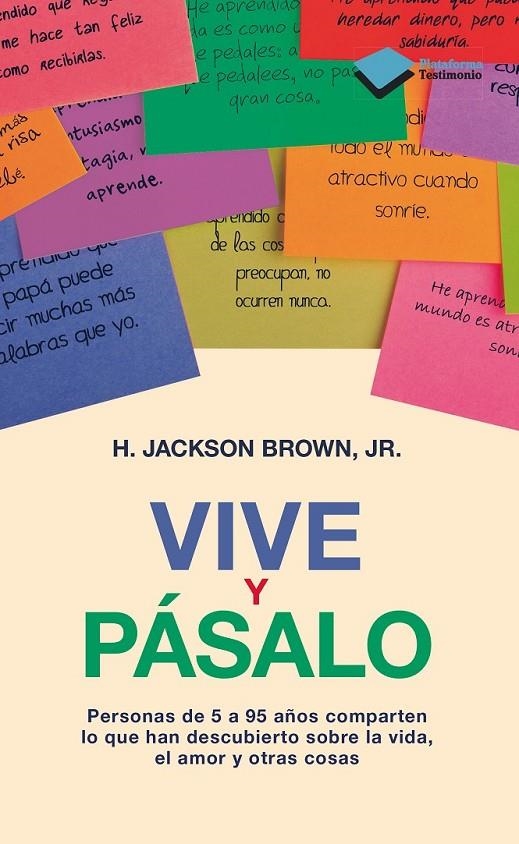 VIVE Y PASALO | 9788415750291 | JACKSON BROWN, JR | Llibreria Online de Banyoles | Comprar llibres en català i castellà online