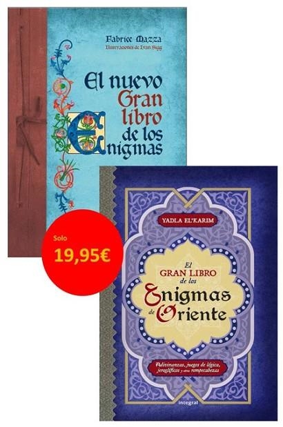 PACK EL NUEVO GRAN LIBRO DE LOS ENIGMAS + EL GRAN LIBRO DE LOS ENIGMAS DE ORIENT | 9788490560945 | MAZZA , FABRICE | Llibreria Online de Banyoles | Comprar llibres en català i castellà online