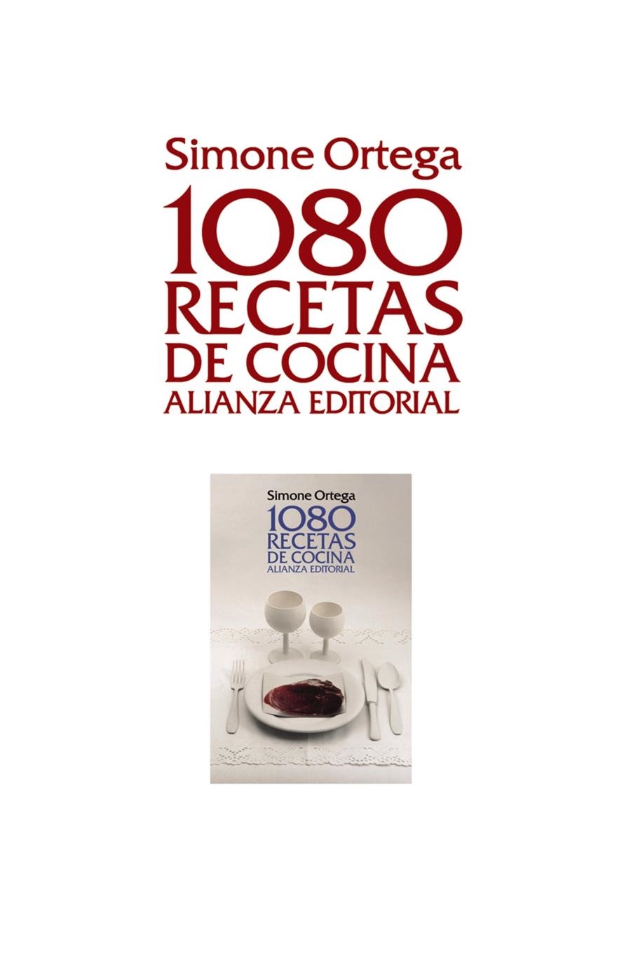 1080 RECETAS DE COCINA | 9788420678696 | ORTEGA, SIMONE | Llibreria L'Altell - Llibreria Online de Banyoles | Comprar llibres en català i castellà online - Llibreria de Girona