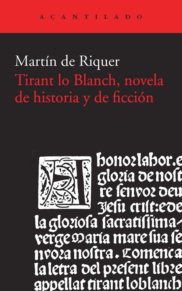 TIRANT LO BLANCH, NOVELA DE HISTORIA Y DE FICCIÓN | 9788415689867 | DE RIQUER MORERA, MARTÍ | Llibreria Online de Banyoles | Comprar llibres en català i castellà online