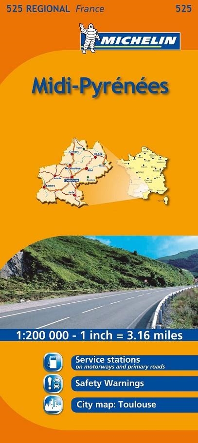 MAPA REGIONAL MIDI-PYRÉNÉES | 9782067135338 | Llibreria Online de Banyoles | Comprar llibres en català i castellà online