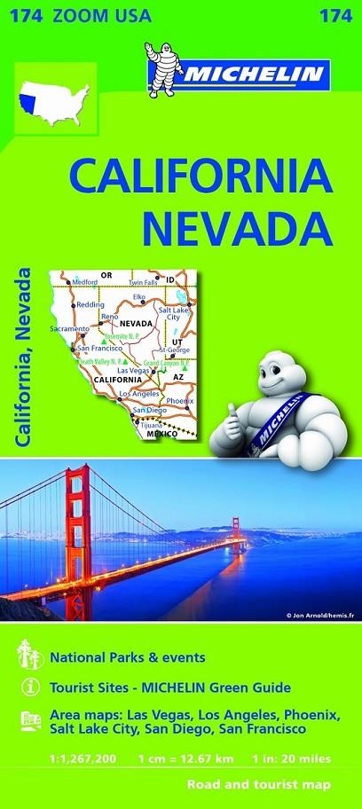 MAPA ZOOM USA CALIFORNIA - NEVADA | 9782067190511 | VARIOS AUTORES | Llibreria Online de Banyoles | Comprar llibres en català i castellà online