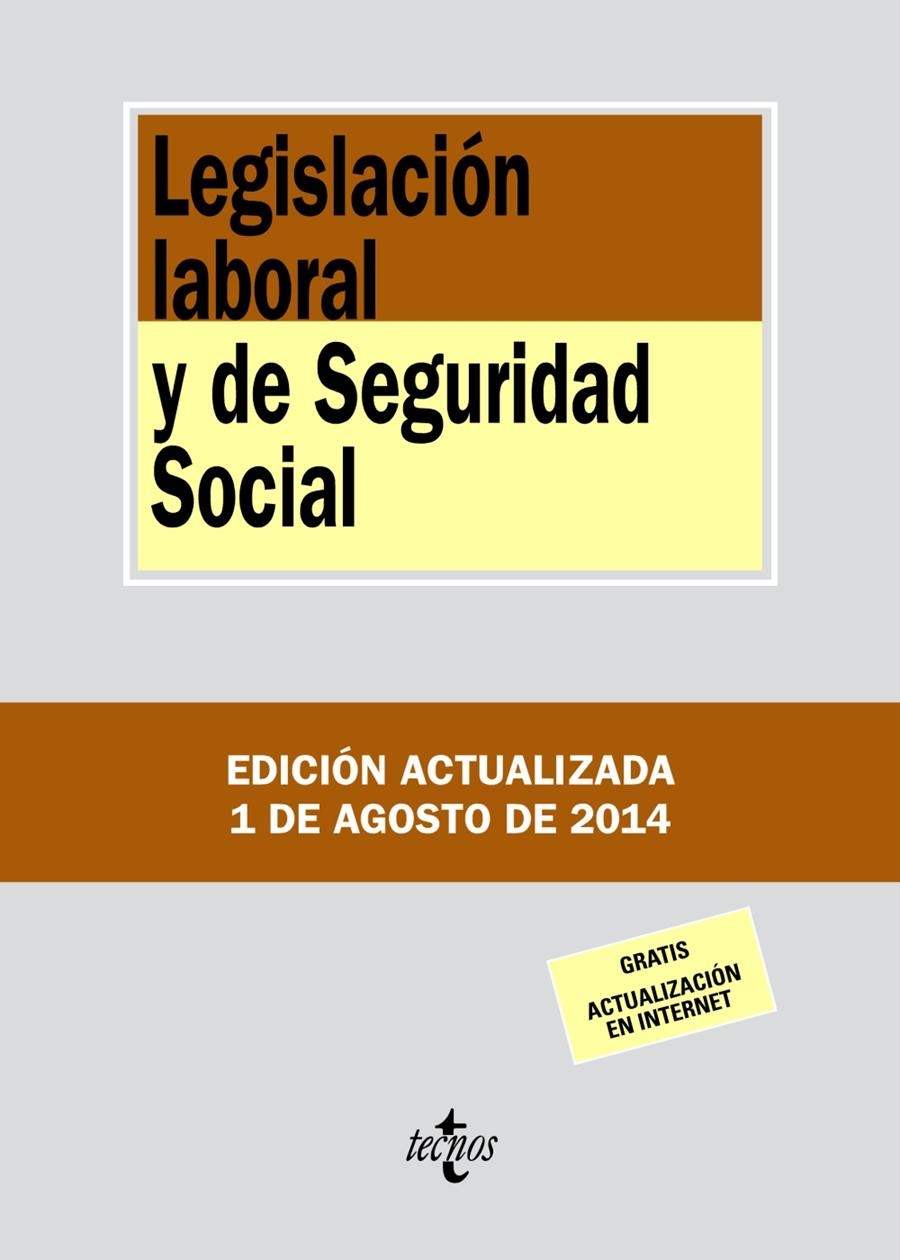 LEGISLACIÓN LABORAL Y DE SEGURIDAD SOCIAL | 9788430962396 | EDITORIAL TECNOS | Llibreria Online de Banyoles | Comprar llibres en català i castellà online