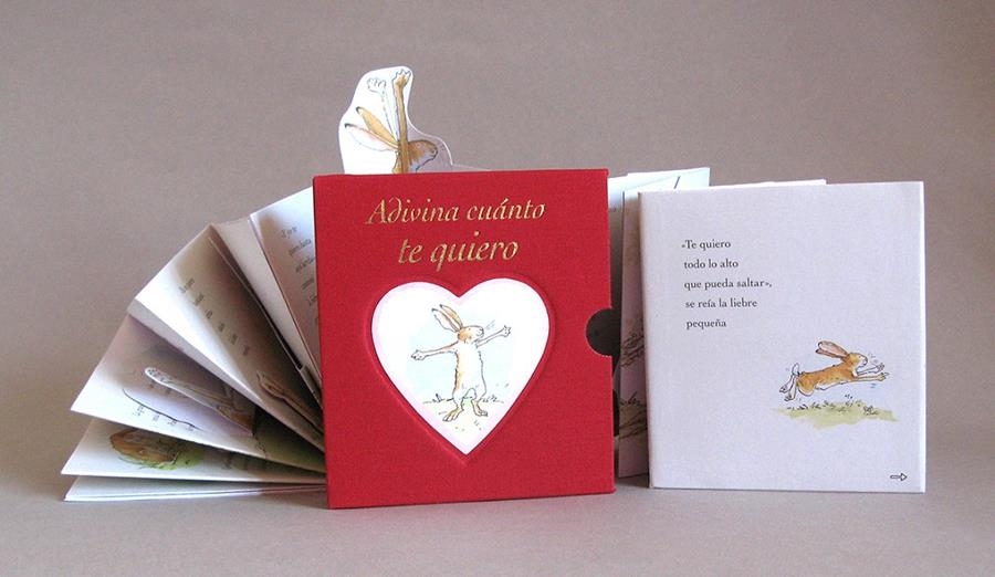 ADIVINA CUÁNTO TE QUIERO DESPLEGABLE MINI CAJA ROJA | 9788416126125 | MCBRATNEY, SAM | Llibreria Online de Banyoles | Comprar llibres en català i castellà online