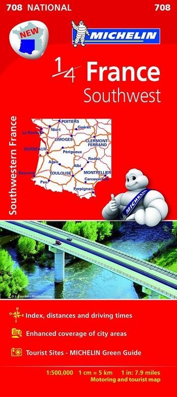 MAPA NATIONAL FRANCE SOUTHWEST | 9782067200715 | VARIOS AUTORES | Llibreria Online de Banyoles | Comprar llibres en català i castellà online