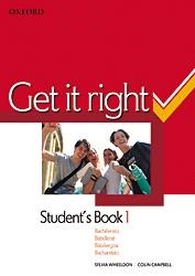 GET IT RIGHT. STUDENT'S BOOK 1 | 9780194745901 | WHEELDON, SYLVIA/CAMPBELL, COLLIN | Llibreria Online de Banyoles | Comprar llibres en català i castellà online