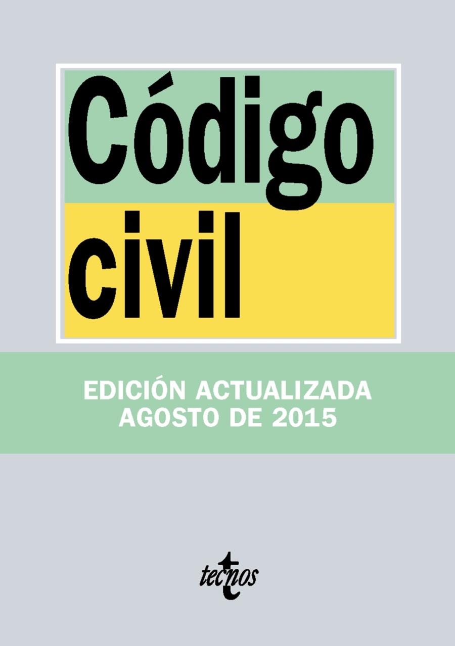 CÓDIGO CIVIL | 9788430966073 | EDITORIAL TECNOS | Llibreria L'Altell - Llibreria Online de Banyoles | Comprar llibres en català i castellà online - Llibreria de Girona