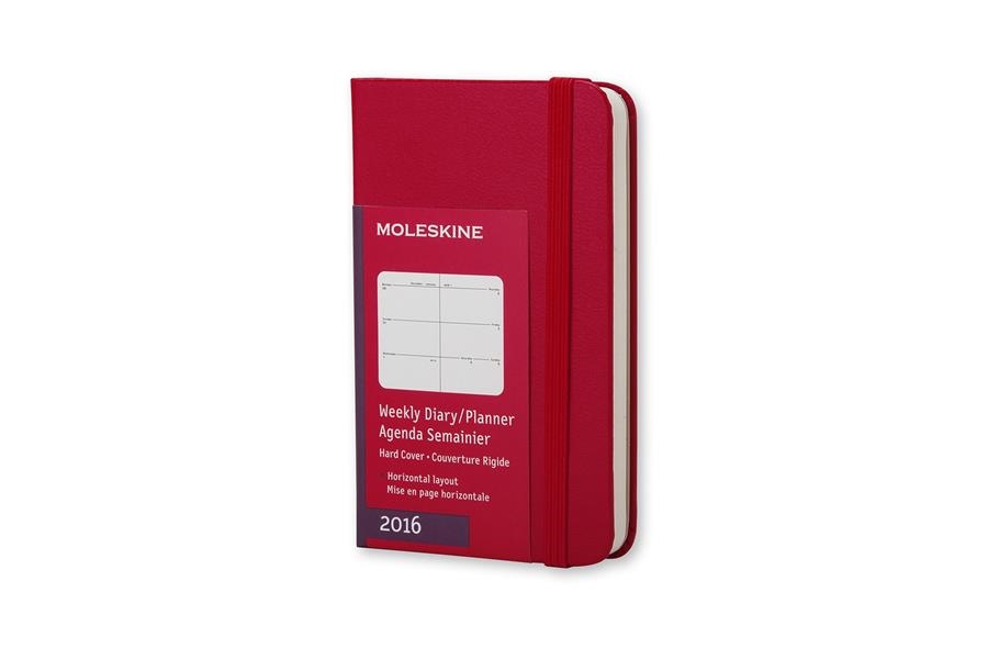 2016  WEEKLY DIARY HORIZ.12 MONTHS RED XS AGENDA S | 8052204400034 | Llibreria Online de Banyoles | Comprar llibres en català i castellà online