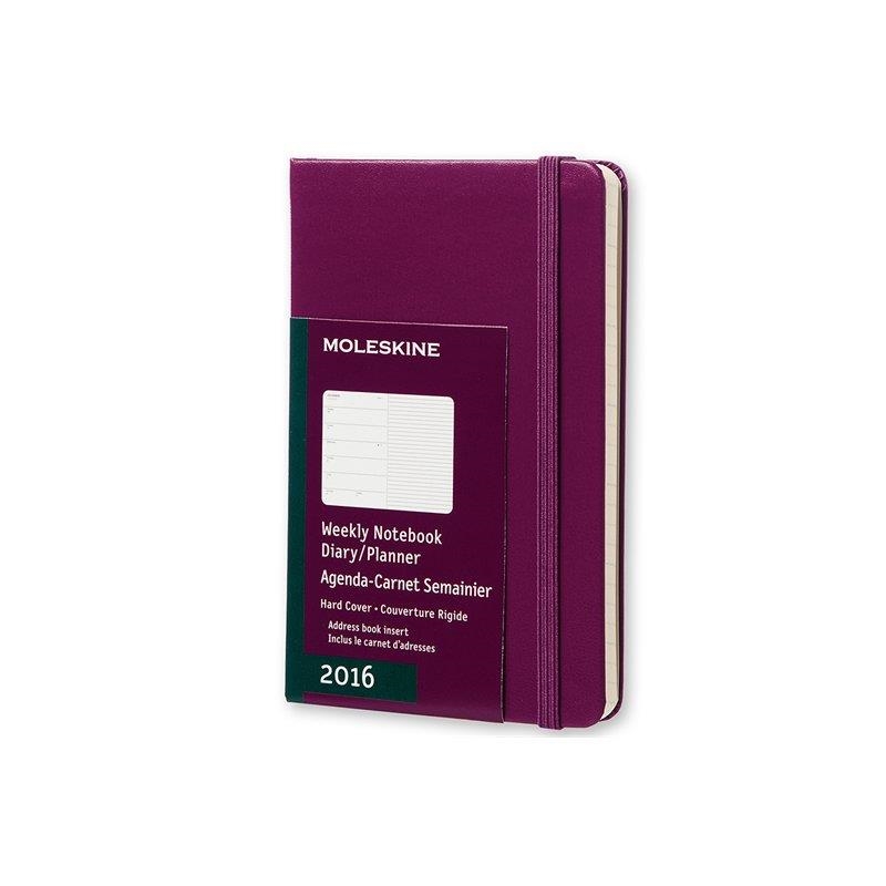 AGENDA SETMANAL 2016 MOLESKINE WEEKLY NOTEBOOK DURA GRANATE | 8052204400324 | Llibreria Online de Banyoles | Comprar llibres en català i castellà online