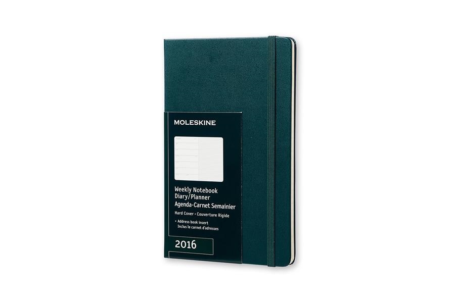 AGENDA SEMANAL 2016 MOLESKINE WEEKLY NOTEBOOK DURA GRAN VERD MAREA | 8052204400331 | Llibreria Online de Banyoles | Comprar llibres en català i castellà online