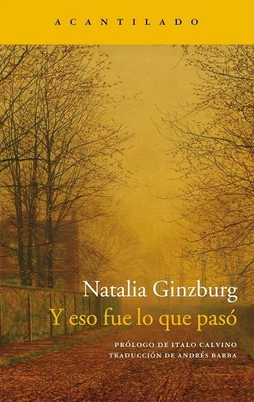 Y ESO FUE LO QUE PASÓ | 9788416011957 | GINZBURG, NATALIA | Llibreria L'Altell - Llibreria Online de Banyoles | Comprar llibres en català i castellà online - Llibreria de Girona