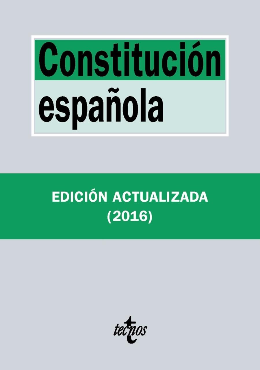 CONSTITUCIÓN ESPAÑOLA | 9788430969432 | EDITORIAL TECNOS | Llibreria Online de Banyoles | Comprar llibres en català i castellà online