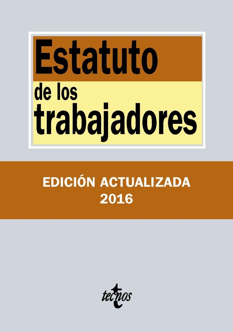 ESTATUTO DE LOS TRABAJADORES | 9788430970131 | EDITORIAL TECNOS | Llibreria Online de Banyoles | Comprar llibres en català i castellà online