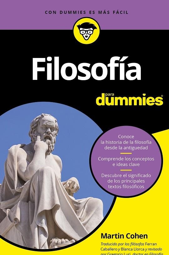 FILOSOFÍA PARA DUMMIES | 9788432903274 | MARTIN COHEN | Llibreria Online de Banyoles | Comprar llibres en català i castellà online